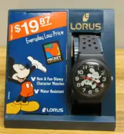Original LORUS Disney Mickey Mouse Glow In The Dark Watch NEW In Open Package