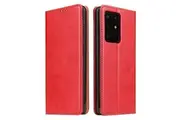 For Samsung Galaxy S20+ Plus Case Leather Flip Wallet Folio Cover Red