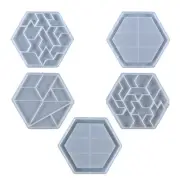 Hexagonal Puzzles Mold -geometric Game Stem Educational