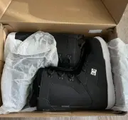 DC PHASE BOOT BLACK/WHITE MENS SNOWBOARD BOOT Sz 8.5