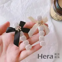 在飛比找森森購物網優惠-【Hera 赫拉】韓式複古氣質珍珠蝴蝶結髮夾一字夾少女側邊夾