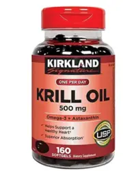 Kirkland Signature Expect Molre Krill Oil 500 mg 160 Softgels