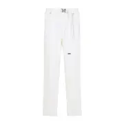 [Mastermind World] Mastermind World-White Regular Fit Belted Easy Cotton Pants-Uomo M STAND