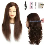 Female Mannequin Head With Hair Human Hair Manikin For Women Cosmetology