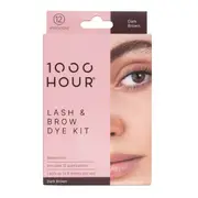 1000 Hour Eyelash & Brow Dye Kit Dark Brown