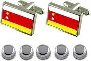 [Select Gifts] Shirt Dress Studs Orhei City Moldova Flag Cufflinks