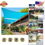 Water Permeable 6' x 15' Turquoise Sun Shade Sail - Perfect for Pools and Yards
