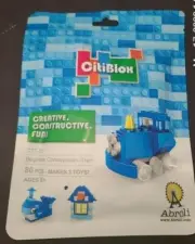 CitiBlox By Abroli - Train Whale House 80 Pieces CTT-20 Makes 3 Toys!