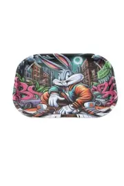 Decorative Remote Side Friendly Bunny Tray Decoration Metal Snack
