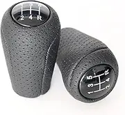 MKVAXR Gear Knob 5/6 Speed Gear Shift Knob, for Mazda, 3 BK BL 5 CR CW 6 II GH CX-7 ER MX-5 NC III 23 MT Leather Handball Car Gear Shift Knob