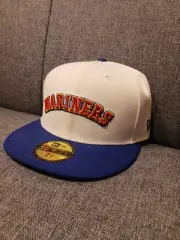 New Era MLB Big League Chew Seattle Mariners Baseball Fitted Hat 7 1/2 Cap NWT