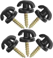 Cabilock 8Pcs Car Trunk Hook Heavy Duty Cargo Net Tie Down Hooks for Securing Luggage Versatile Mounting Options for Flat and Upright Installations for Maximizing