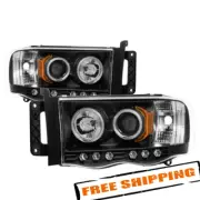 Spyder 5009951 Black CCFL Halo LED Projector Headlights for 2003-2005 Dodge Ram