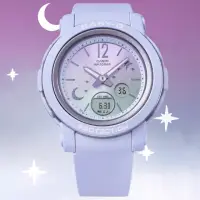在飛比找momo購物網優惠-【CASIO 卡西歐】BABY-G 星月夜空 閃耀雙顯腕錶 