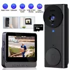 Wireless Video Door Bell Audio Intercom System Monitor Doorbell Camera Kit 64GB