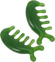 Beavorty 2Pcs Acupoint Hair Comb Wide Tooth Scalp Massage Comb for Relaxation and Head Care Smooth Tips for Scalp Stimulation and Relief Portable Massager for Neck and Shoulder