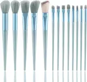 Boobeen 13pcs Travel Makeup Brush Set, Fluffy Makeup Brushes for Eyeshadow Foundation, Face Brushes Makeup, Blendable Blush Brush for Beginner