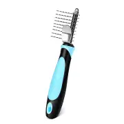 Dogs Dematting Comb, Stainless Steel Blades Rakes, for Pets Cats Animals Brush