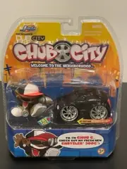 Jada Chub City Black Chrysler 300C Motorized Pull Back Action Toy NEW IN BOX