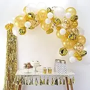 Ginger Ray Balloon Arch 70-Pieces Kit, Gold