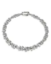 Nadri Sav Cubic Zirconia Cluster Flex Bracelet