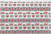EDIBLE PATTERNED RICE WAFER PAPER LONDON UK CAKE TOPPER BORDER WRAP FRILL