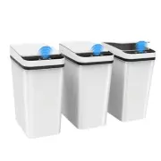 3 Pack Automatic Small Bathroom Trash Can with Lid - 2.5 Gallon Touchless