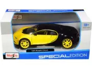 Bugatti Chiron Yellow and Black 1:24 Diecast Model Car - Maisto 31514YLBK~