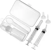 [Toddmomy] 1Set Pet Nursing Feeding Kit Puppy Kitten Bottle with Measuring Spoon Storage Box Safe Accurate Measurements for Newborn Animals
