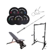 Power Rack & Bumper Plate Home Gym Package [Package 15]