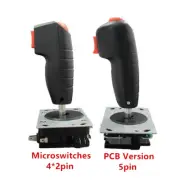 Arcade Game Cabinet Grap Flight Stick Joystick Trigger Top Fire Button Vibration