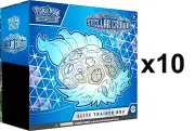 10 Pokemon TCG Stellar Crown Elite Trainer Box CASE Factory Sealed