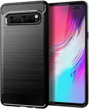 HEYUS for Samsung Galaxy S10 5G 6.7" Case, Protective Carbon Fiber Hybrid Hea...