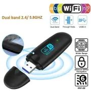 1800Mbps Highspeed WiFi6 Dual Band Wireless USB WiFi Adapter For PC Mac Laptop