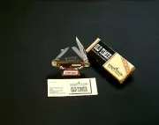 Schrade 108OT Junior Knife Old Timer 2-3/4" Closed 1980's W/Packaging, Papers