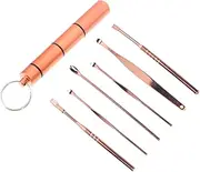 HONMEET 1Set Multipurpose Ear Cleaning Tools Stainless Steel Ear Wax Ergonomic Design for Safe Ear Wax Removal Portable and Easy to Use for