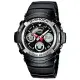 【CASIO】 G-SHOCK競速魅力賽車雙顯錶-銀框 (AW-590-1A)