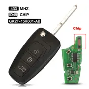 No Original Car Key For Ford Transit /Transit Custom Remote GK2T-15K601-AB/BK2T-15K601-AC 434/433 MHz Id49/4D83 Chip