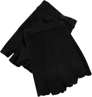 [VALICLUD] Cycling Gloves for Men Women Half Finger Sports Gloves Fake Leather Breathable Anti-Slip for Gym Hiking Weightlifting