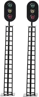 HONITANO 2pcs Traffic Lamp Decor Realistic Model Train Signals for Scene Crafting Educational Sand Table Ornament Creativity Spatial Awareness for Miniature Layouts