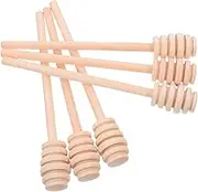 VALICLUD 6pcs Wooden Honey Stirrer: 16cm Honeycomb Drizzling Wand Reusable Dispensing Dippers Sticks for Syrup Jam Honey