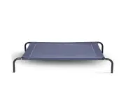 Costway 130x90x20cm Large Elevated Dog Bed Puppy Pet Trampoline Hammock Steel Frame Raised Beds 70kg Load Capacity Indoor Outdoor