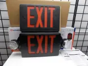 Lithonia Lighting LED Exit Sign/Emergency Combo LHQMLEDBRM6 - Black