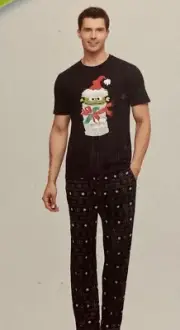 Men’s Sesame Street Sleep Lounge Pajama Set. Elmo.Medium
