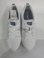 TECS Canvas Deck Yaht Lounge Casual Shoe New In Box Sz8White Lace White Color
