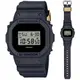 【CASIO 卡西歐】G-SHOCK 40周年限量款 經典復刻全黑錶款方形電子錶 DWE-5657RE-1可替換錶殼