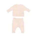 [RALPH LAUREN] RALPH LAUREN Cable knit two-piece set Kids 9M 9M Pink