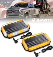 New LED Strobe Light Beacon Bar USA Flag Rooftop Emergency Safety Warning Flash