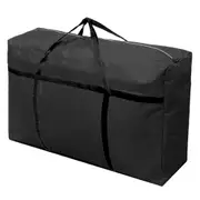 riin 1x Large Home Storage Bag Waterproof Clothes Quilt Organizer for Moving House Luggage Xmas Christmas Tree Model#180 Black