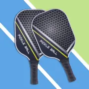 Pickleball Paddle & Ball Set with Carry Bag 2 Paddles 4 Balls for Men Women